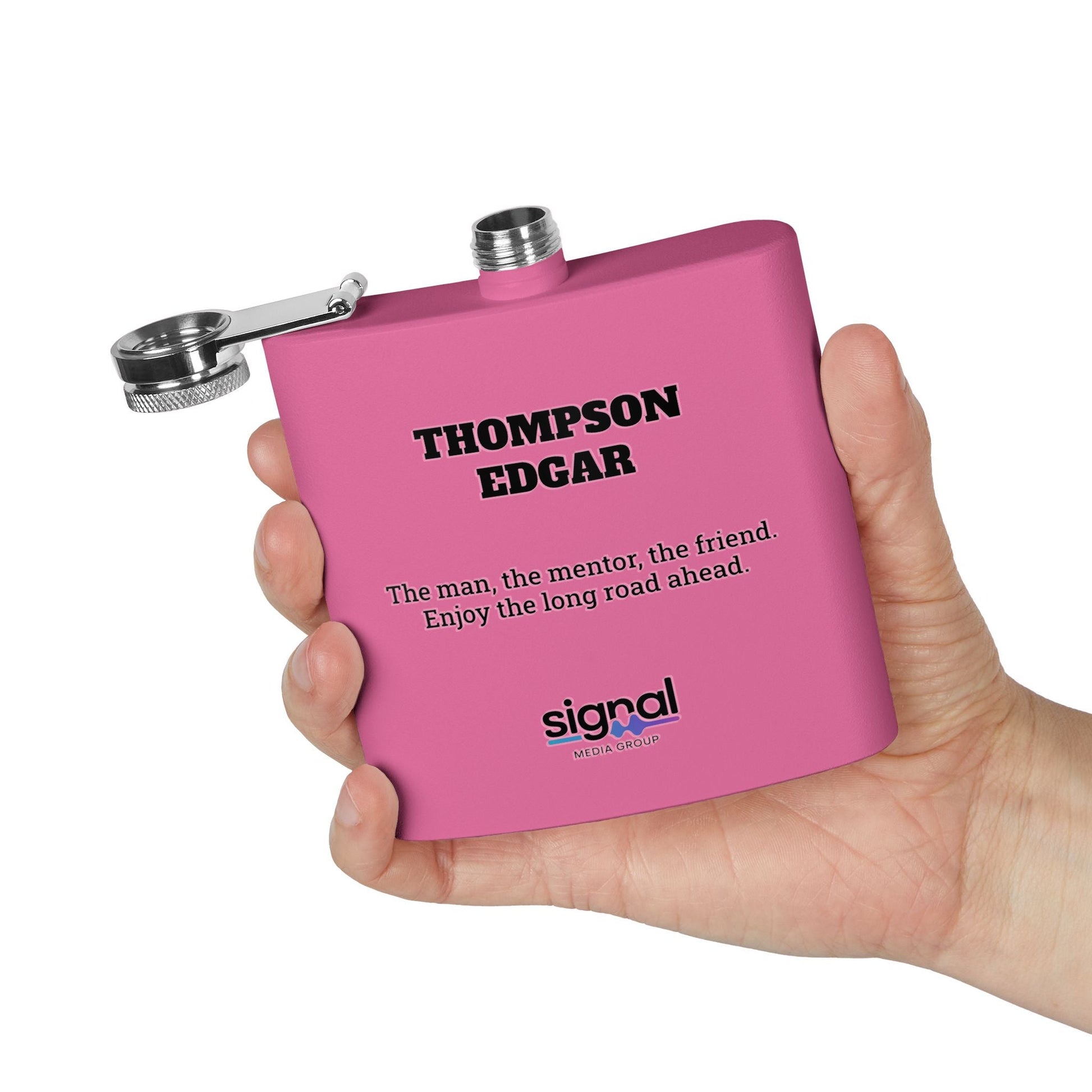 Corporate Personalized Hip Flask (6oz)  Hip Flasks Deeply Engraved