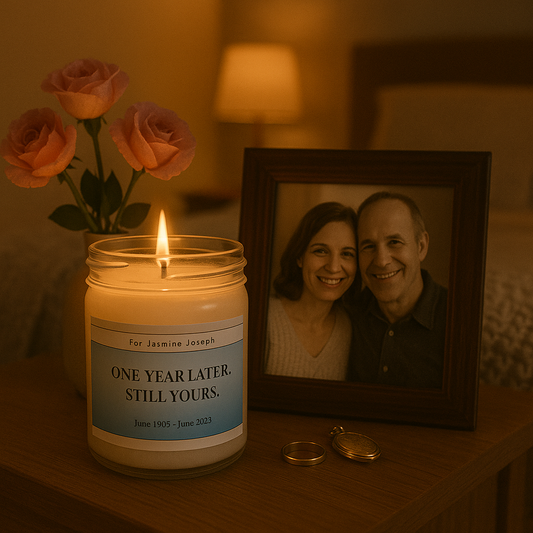 Personalized Memorial Candle: The Milestone Flame – Solace Edition