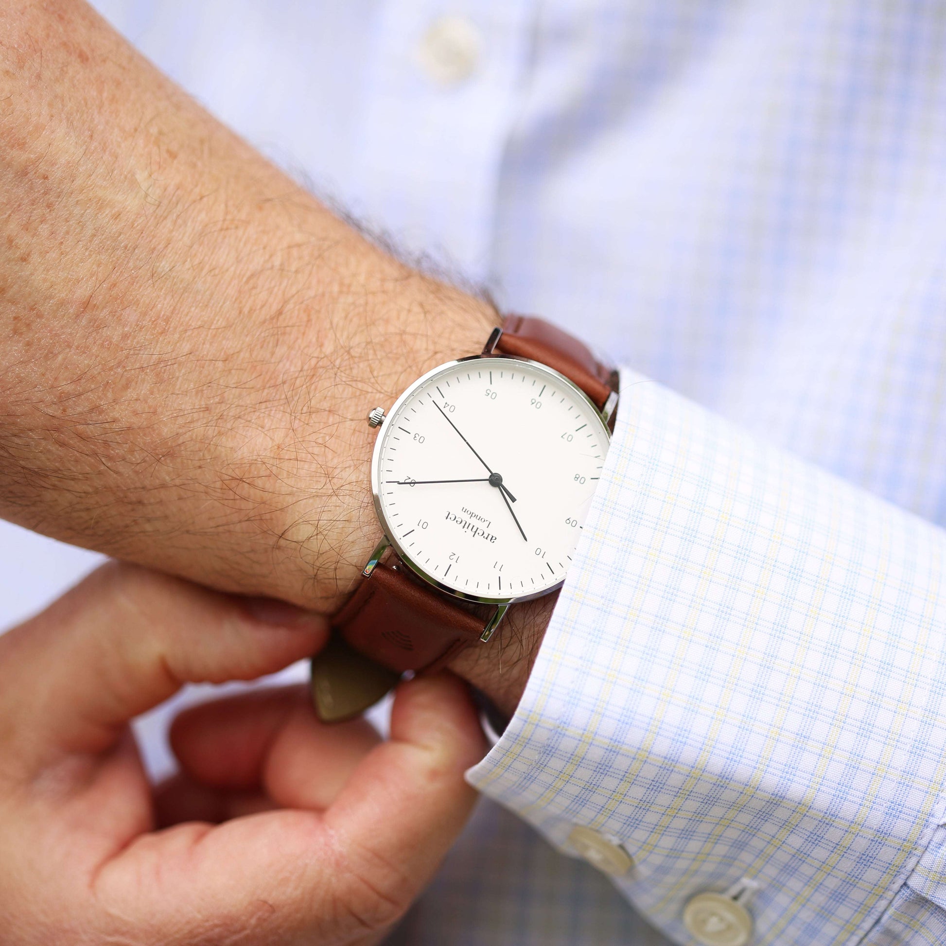 Custom Engraved Groomsmen Watch  Zephyr Deeply Engraved