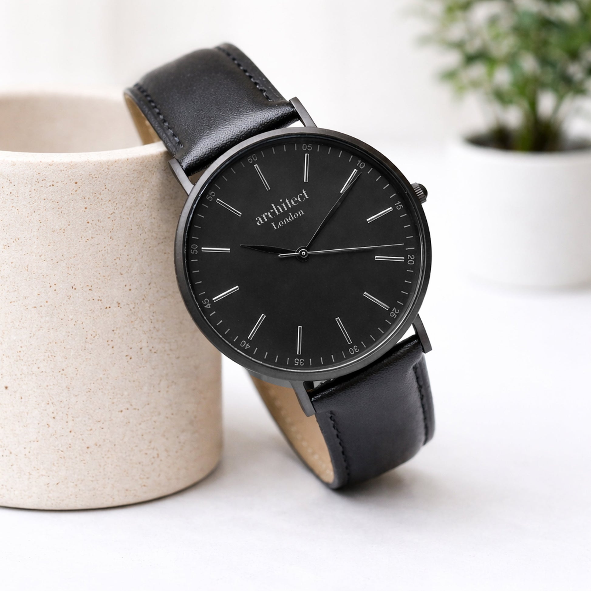 Custom Engraved Groomsmen Watch  Zephyr Deeply Engraved