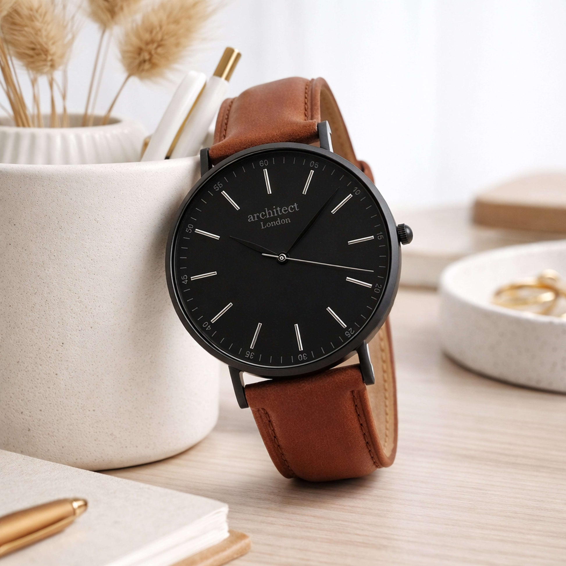 Custom Engraved Groomsmen Watch  Zephyr Deeply Engraved