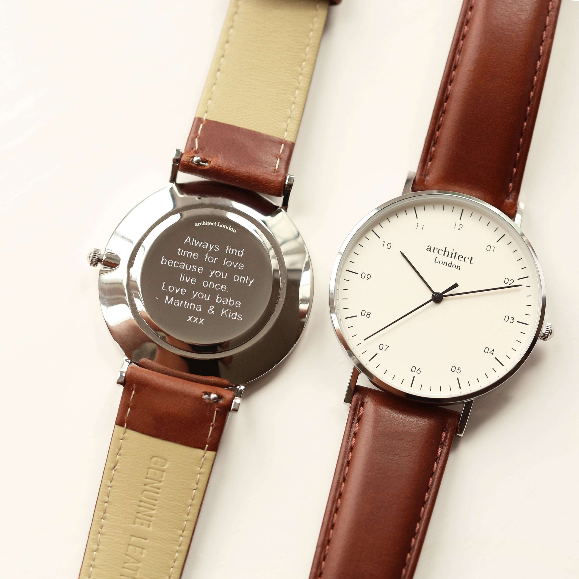 Custom Engraved Groomsmen Watch  Zephyr Deeply Engraved