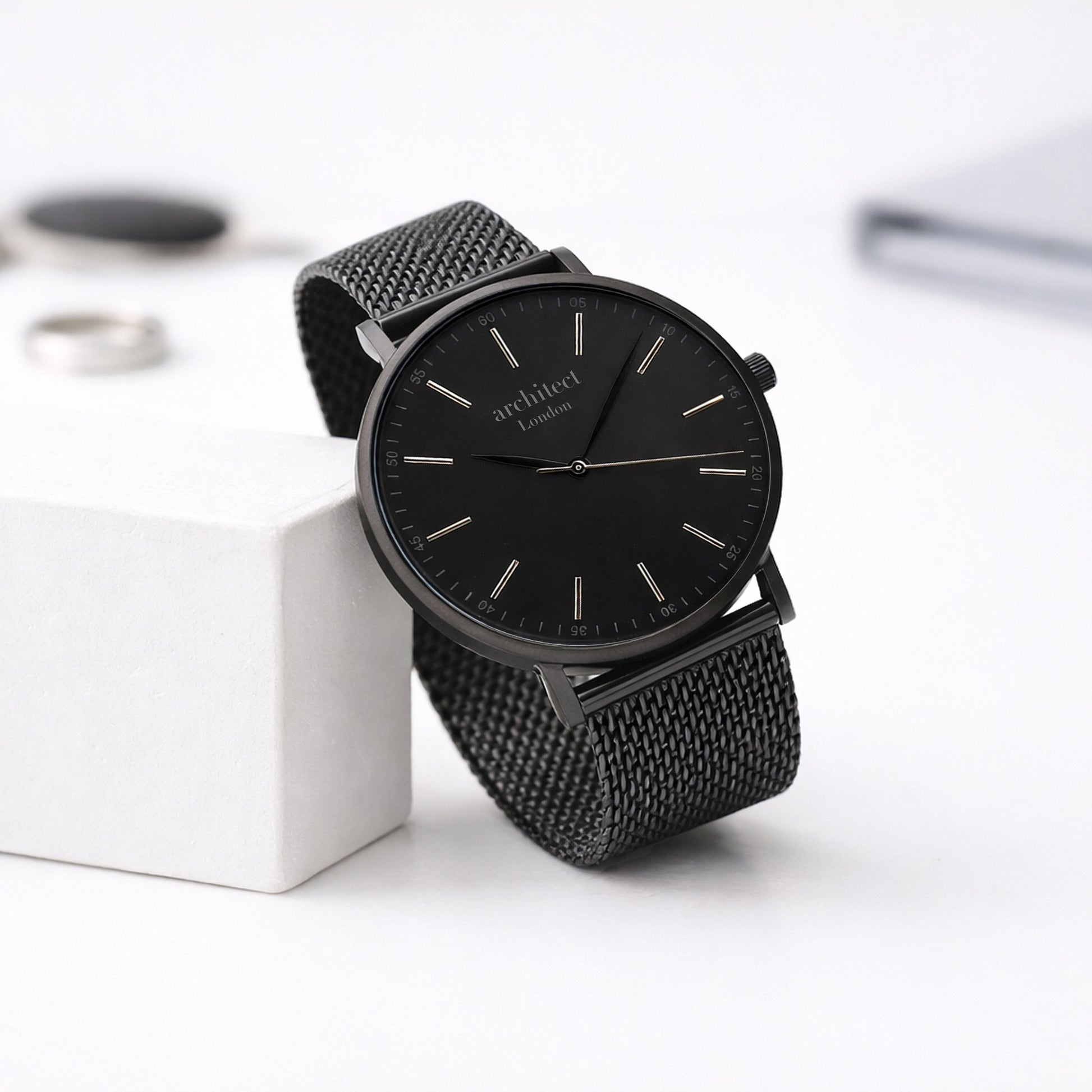 Custom Engraved Groomsmen Watch  Zephyr Deeply Engraved