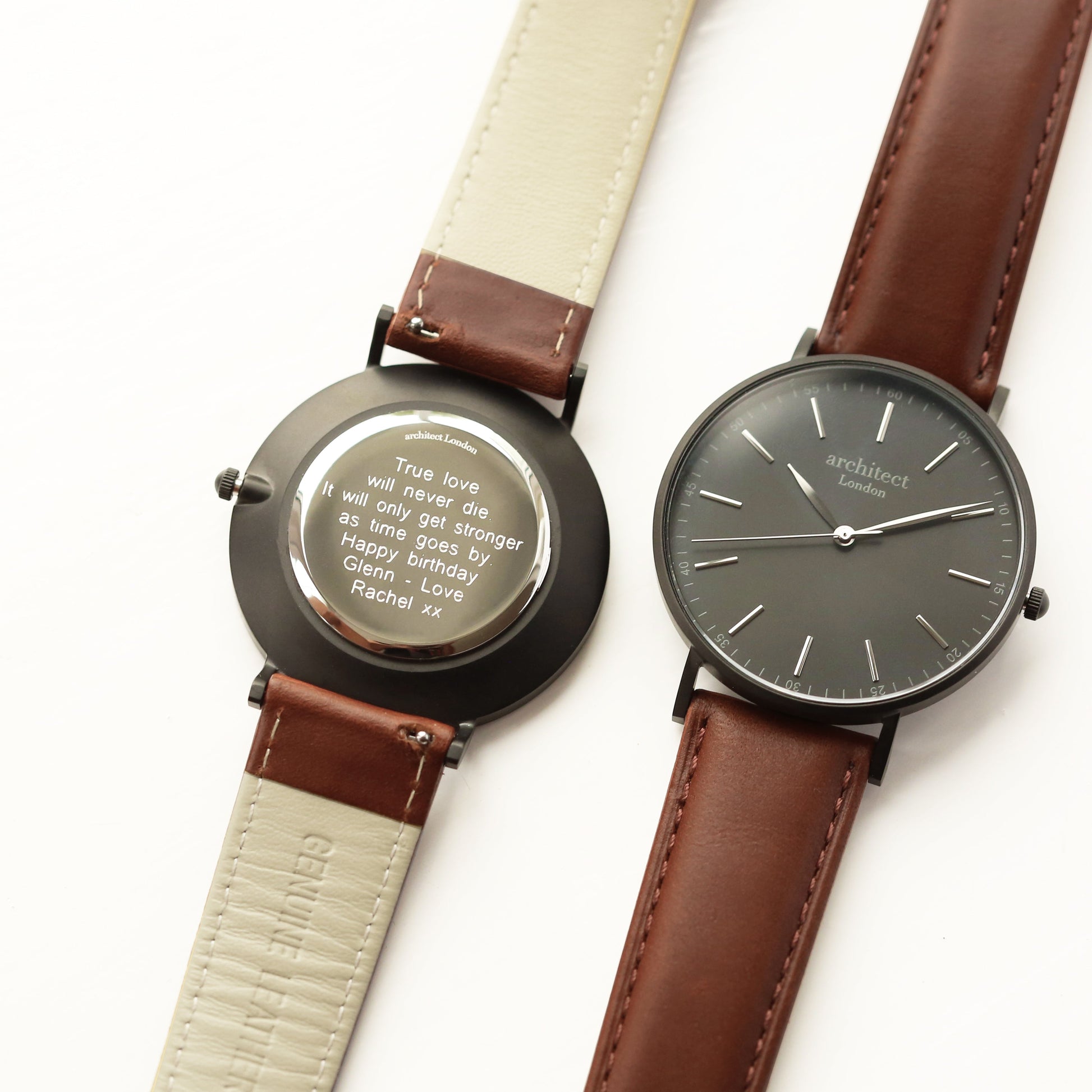 Custom Engraved Groomsmen Watch  Zephyr Deeply Engraved
