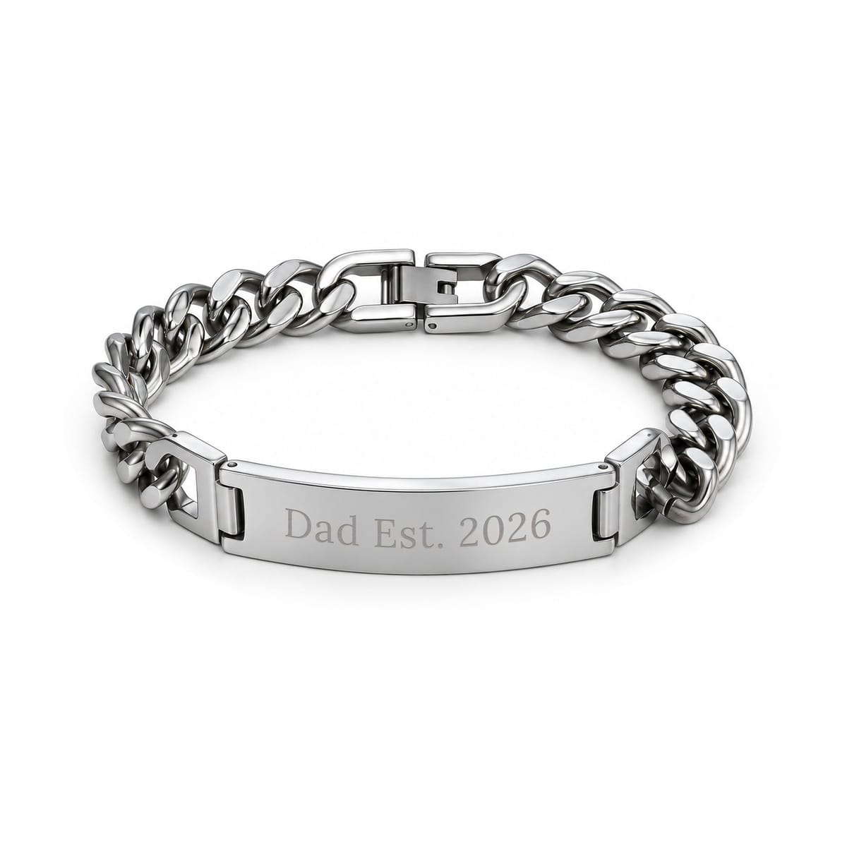 Custom Engraved Heavy Duty Steel ID Bracelet