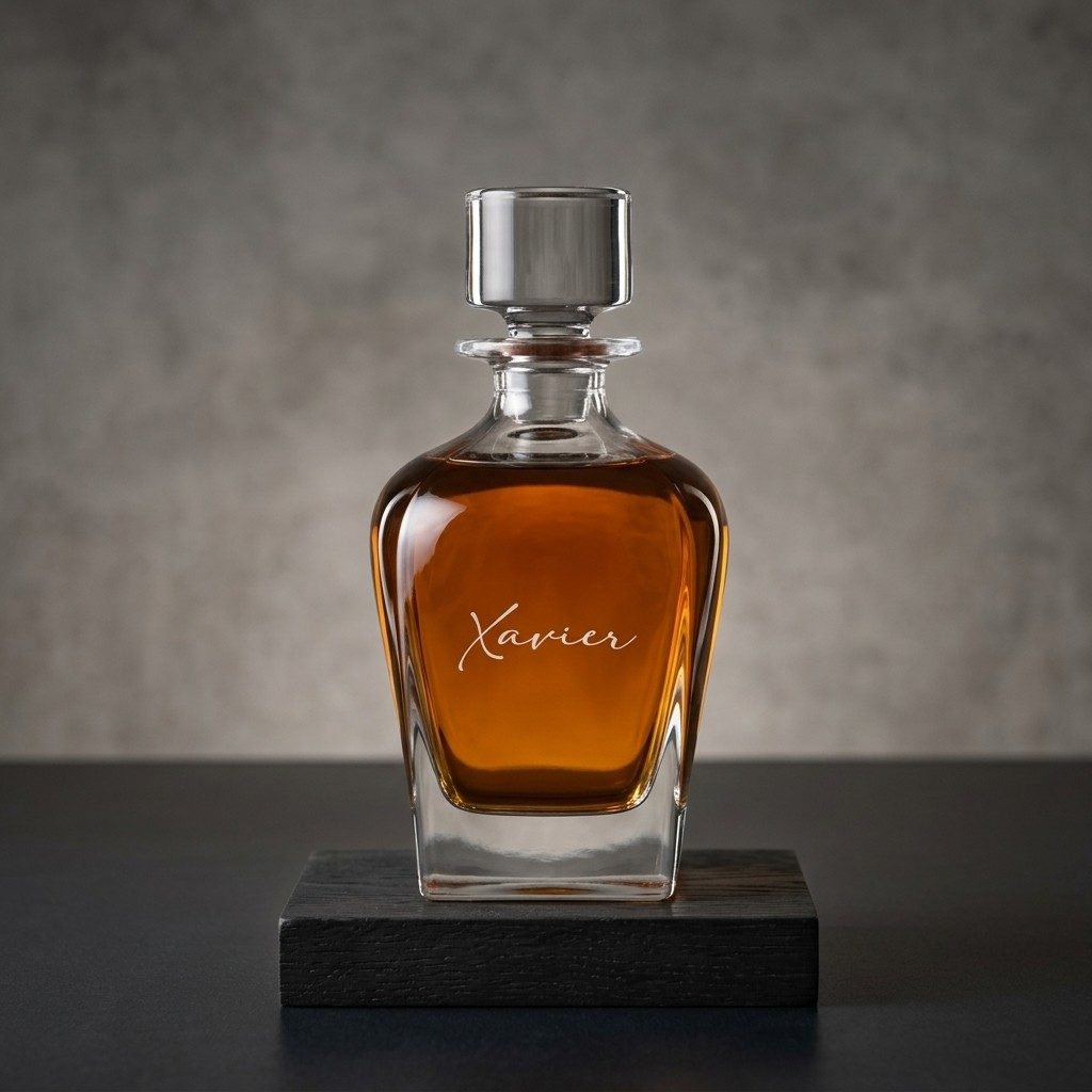Personalized Genesis Whiskey Decanter - Name Script