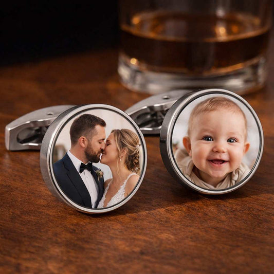 Custom Photo Cufflinks  Cufflinks Deeply Engraved