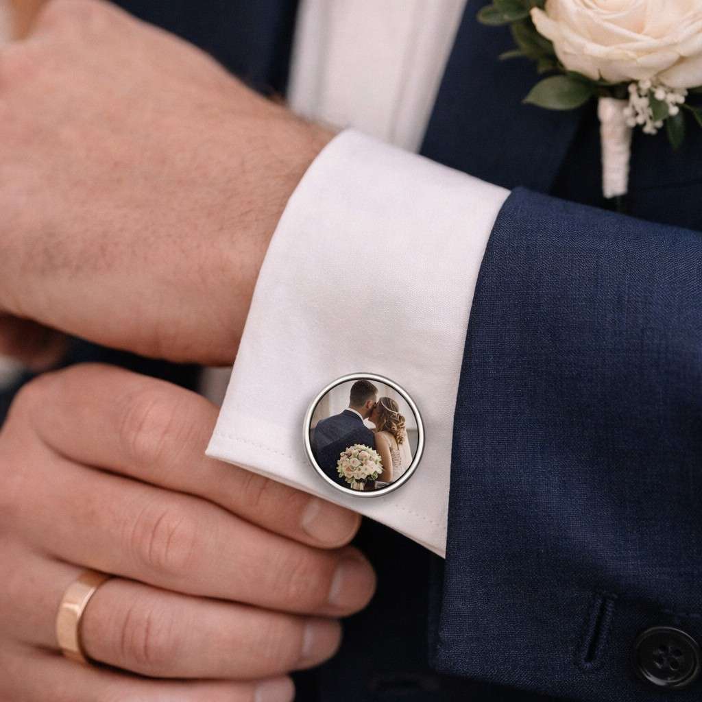 Custom Photo Cufflinks  Cufflinks Deeply Engraved