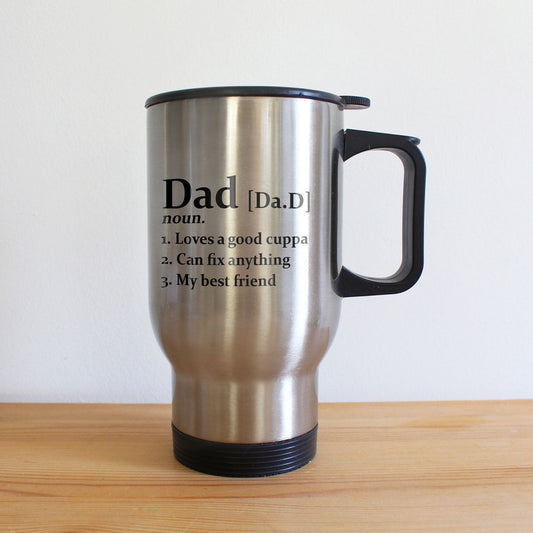 Engraved Definition Stainless Steel Travel Mug