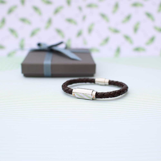 Personalized Twisted Leather Bracelet - Lovesakes