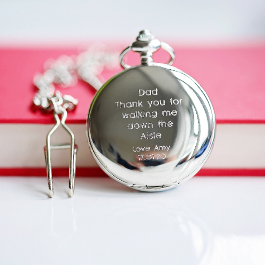 Personalized Roman Skeleton Pocket Watch - Lovesakes