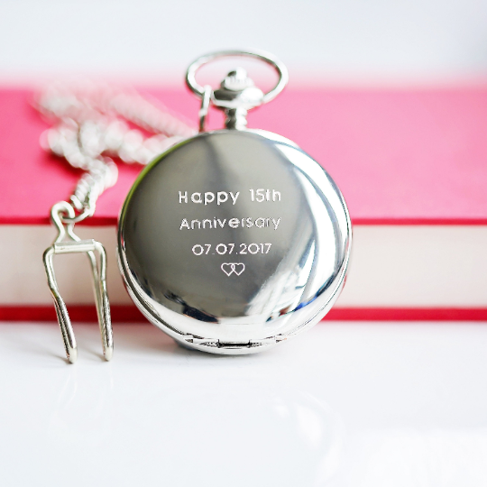 Personalized Roman Skeleton Pocket Watch - Lovesakes