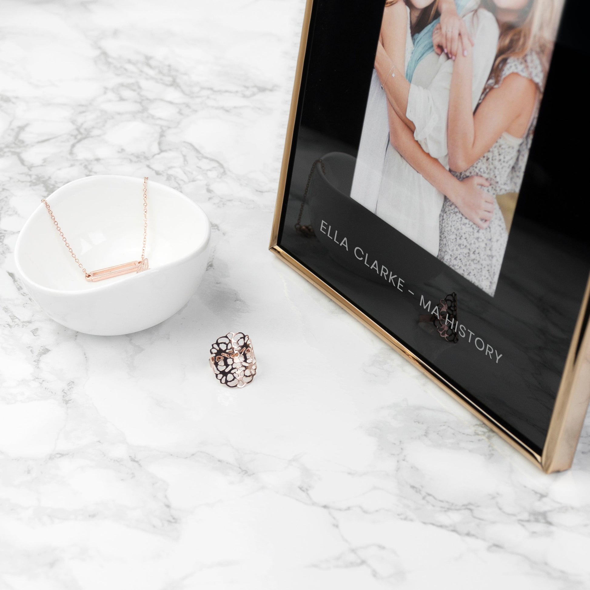 Elegant Custom Personalized Desk Photo Frame  Photo Frames Deeply Engraved