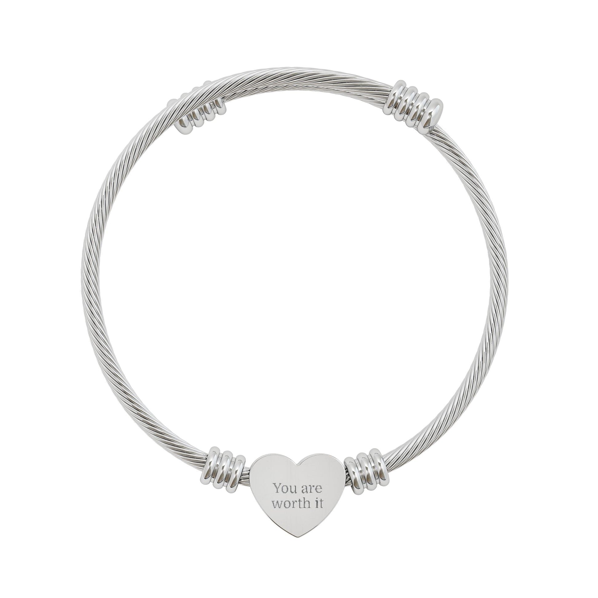 Engravable Heart Cuff Bracelet  Bracelets Deeply Engraved
