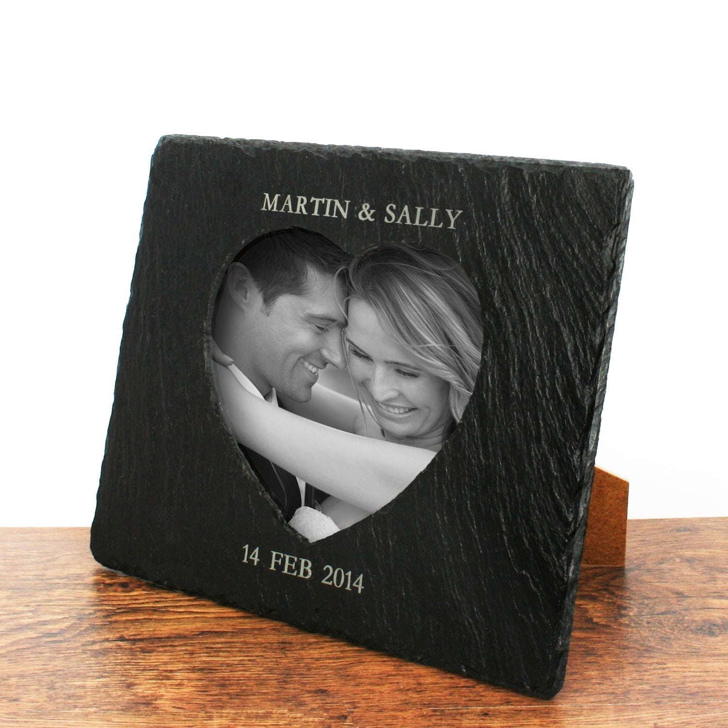 Personalized Heart Slate Photoframe - Lovesakes