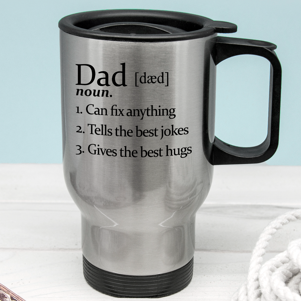 Personalized Definition Stainless Steel Travel Mug - Lovesakes