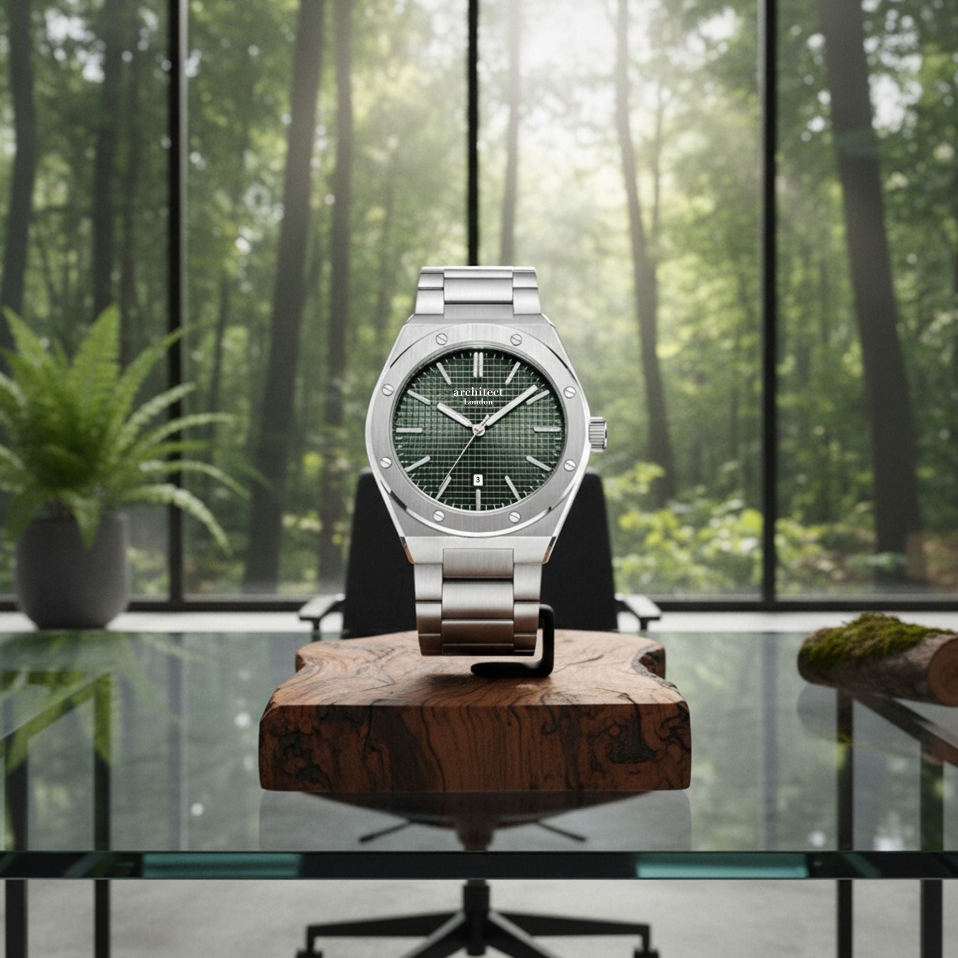 Kensington - Personalized Men’s Watch (Handwriting Engraving)  Men's Watches Deeply Engraved