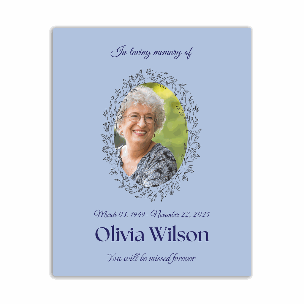 Lavender Grace Memorial Plaque  Memorial Plaques Deeply Engraved