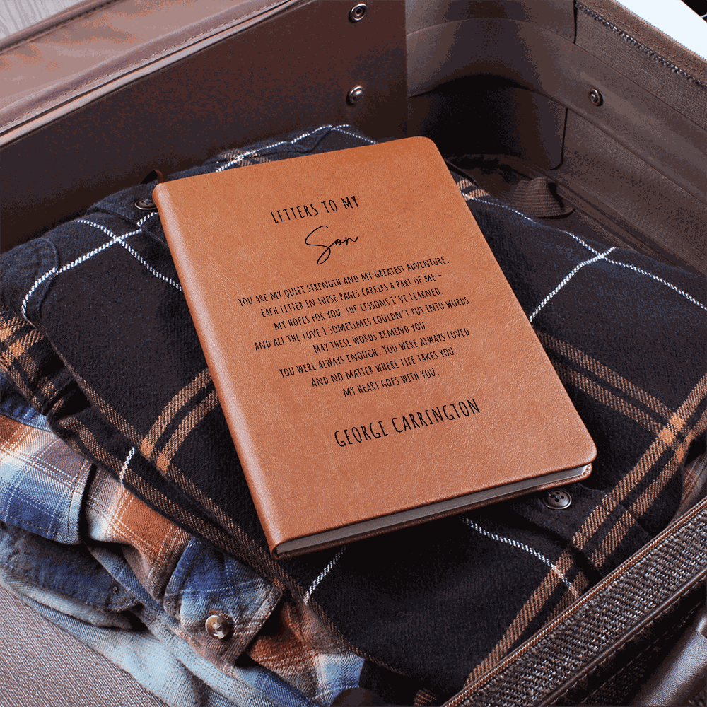 Letters to My Son – Personalized Faux Leather Keepsake Journal  Notebook/Journals Deeply Engraved