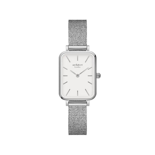 Lille Handwriting Engraved Watch - Cloud Silver  Ladies' Watches Deeply Engraved