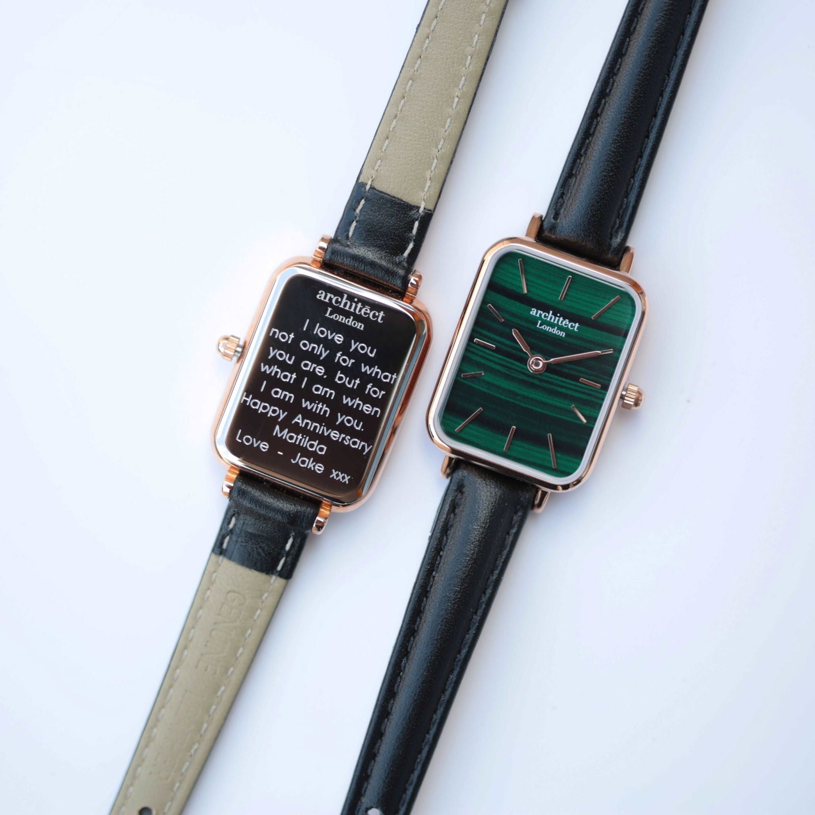 Lille Ladies Personalized Watch - Pine Green  Ladies' Watches Deeply Engraved