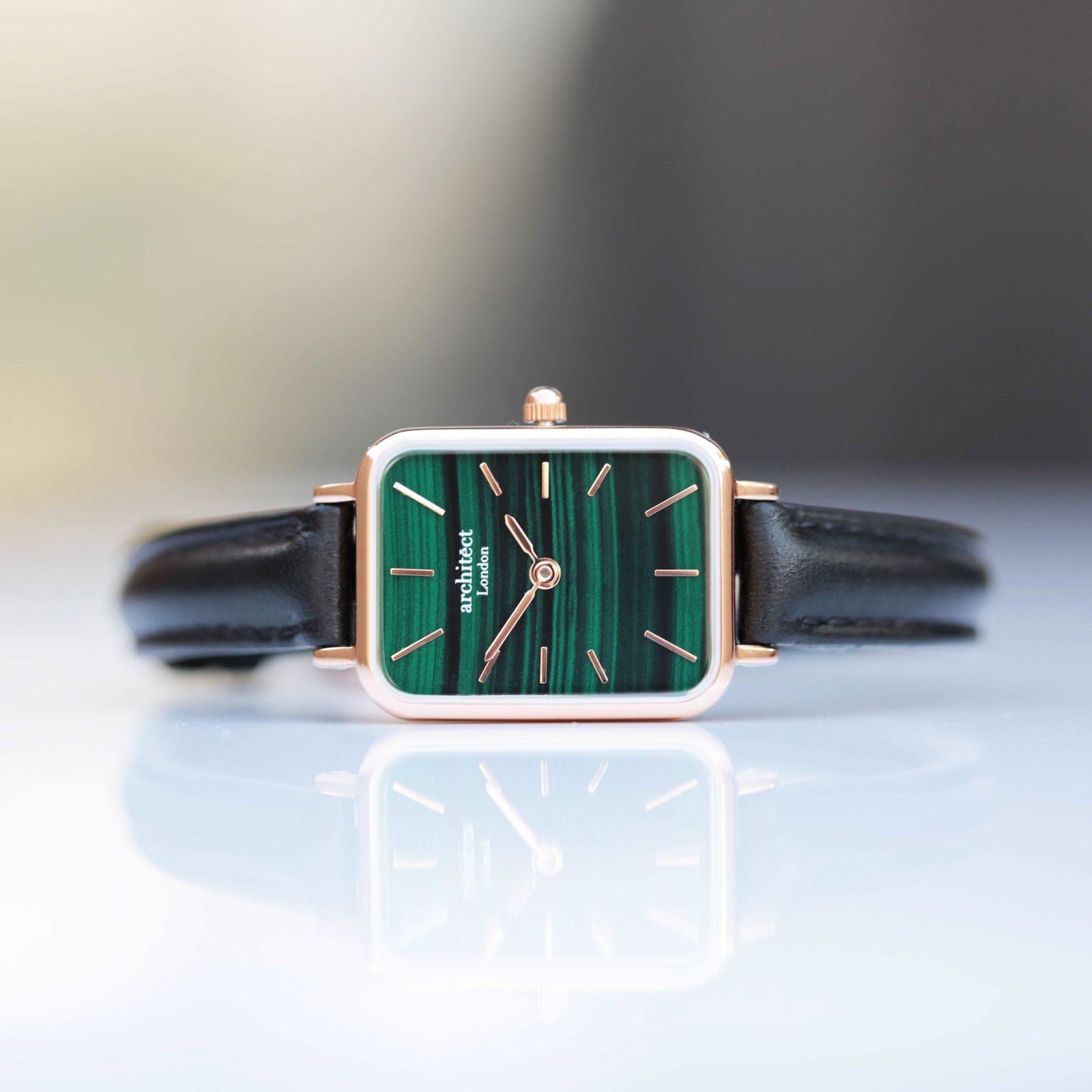Lille Ladies Personalized Watch - Pine Green  Ladies' Watches Deeply Engraved