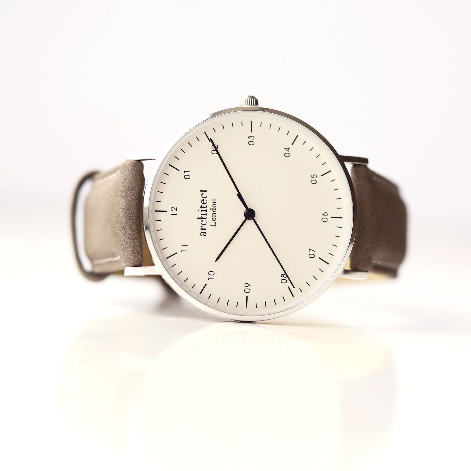 Men's Handwriting Engraved Watch - Grey  Men's Watches Deeply Engraved