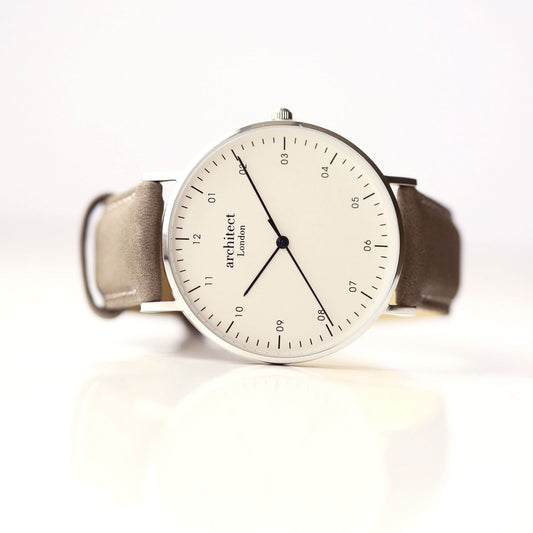 Men's Handwriting Engraved Watch - Grey  Men's Watches Deeply Engraved