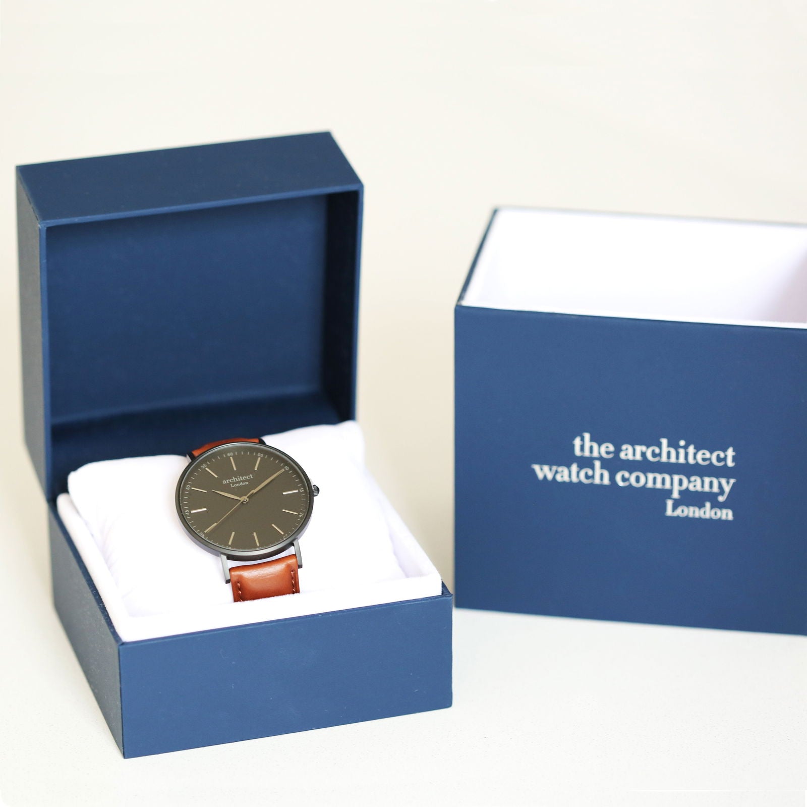 Men's Handwriting Personalized Watch - Minimalist Watch + Walnut  Men's Watches Deeply Engraved