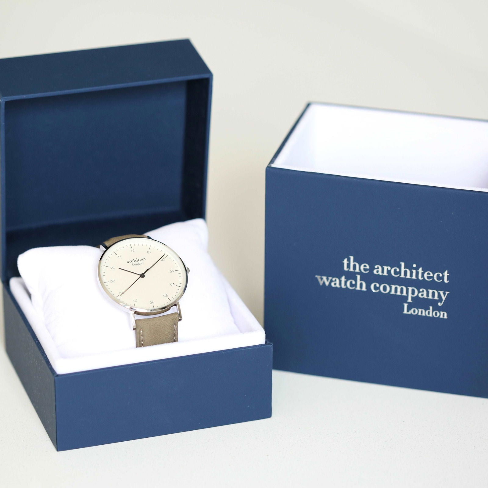 Men's Minimalist Personalized Watch - Urban Grey  Men's Watches Deeply Engraved