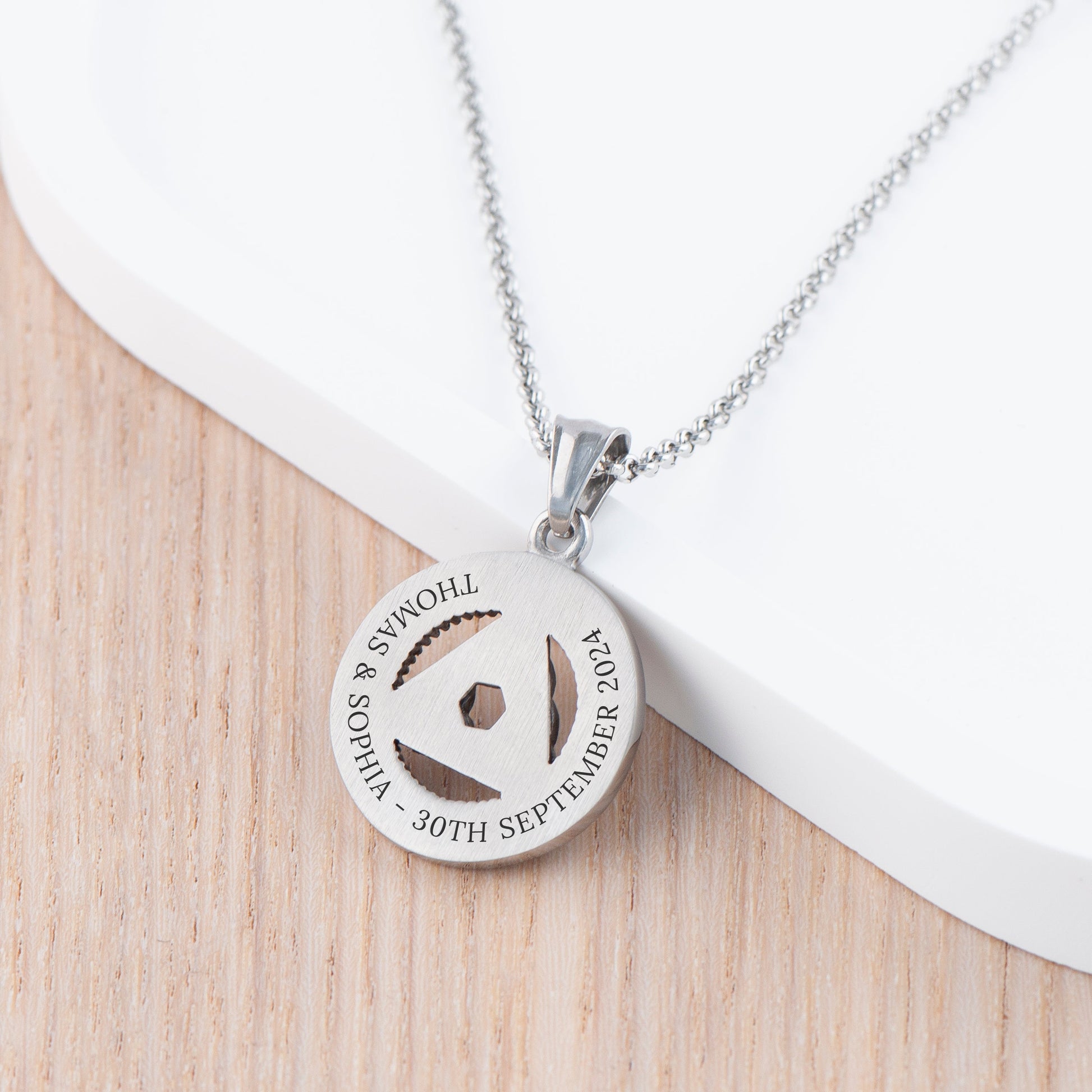 Men's Personalized Celtic Trinity Pendant Necklace  Men's Necklaces Deeply Engraved