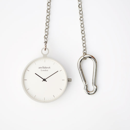Modern Personalized Engraved Pocket Watch – Brushed Silver  Pocket Watches Deeply Engraved