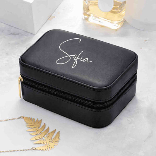 Modular Vegan Leather Jewelry Case  Jewellery Boxes & Storage Deeply Engraved