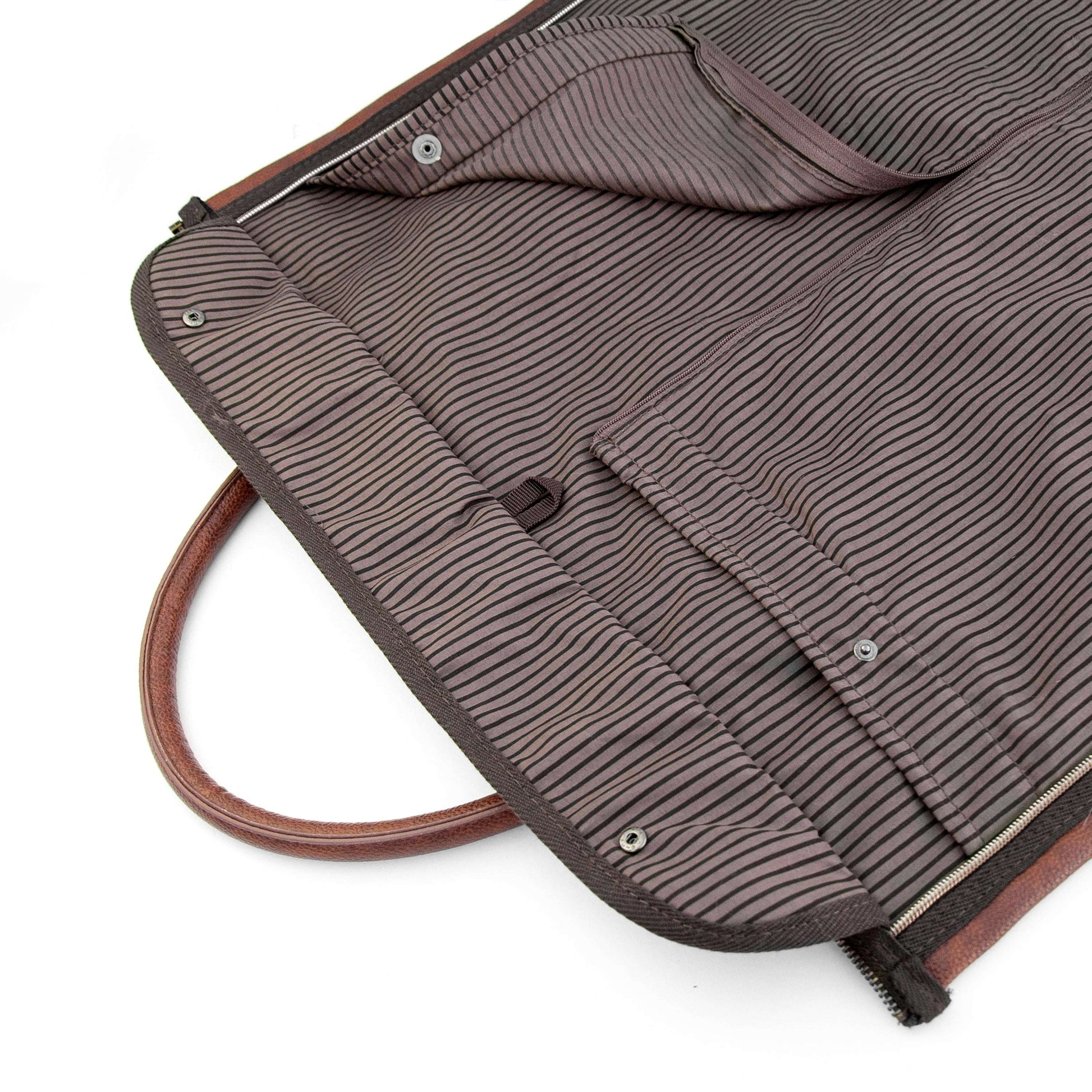 Monogrammed Vegan Leather Garment Bag  Men's Holdall Deeply Engraved