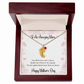 Mother's Day Engraved Baby Feet Necklace with Birthstone  Jewelry Deeply Engraved