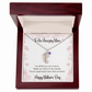 Mother's Day Engraved Baby Feet Necklace with Birthstone  Jewelry Deeply Engraved