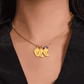 Mother's Day Engraved Baby Feet Necklace with Birthstone  Jewelry Deeply Engraved