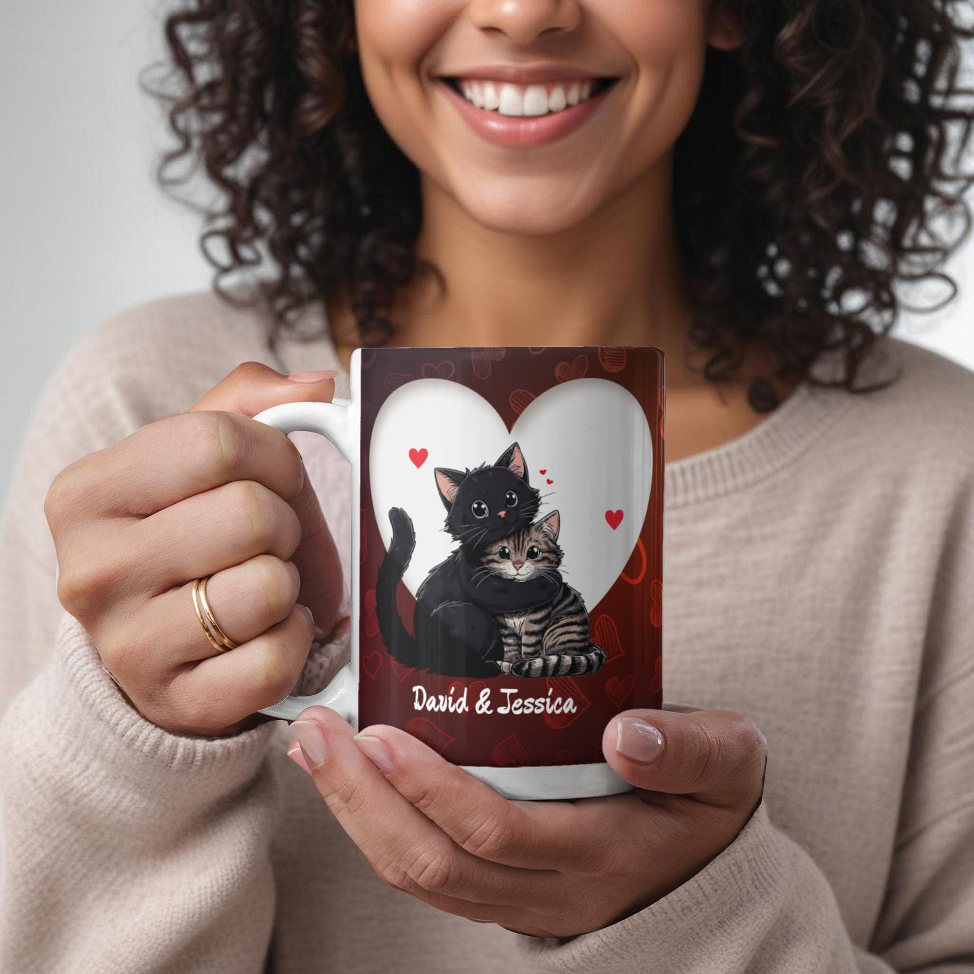 “My Favorite Place” Personalized Couple’s Mug  Drinkware Deeply Engraved