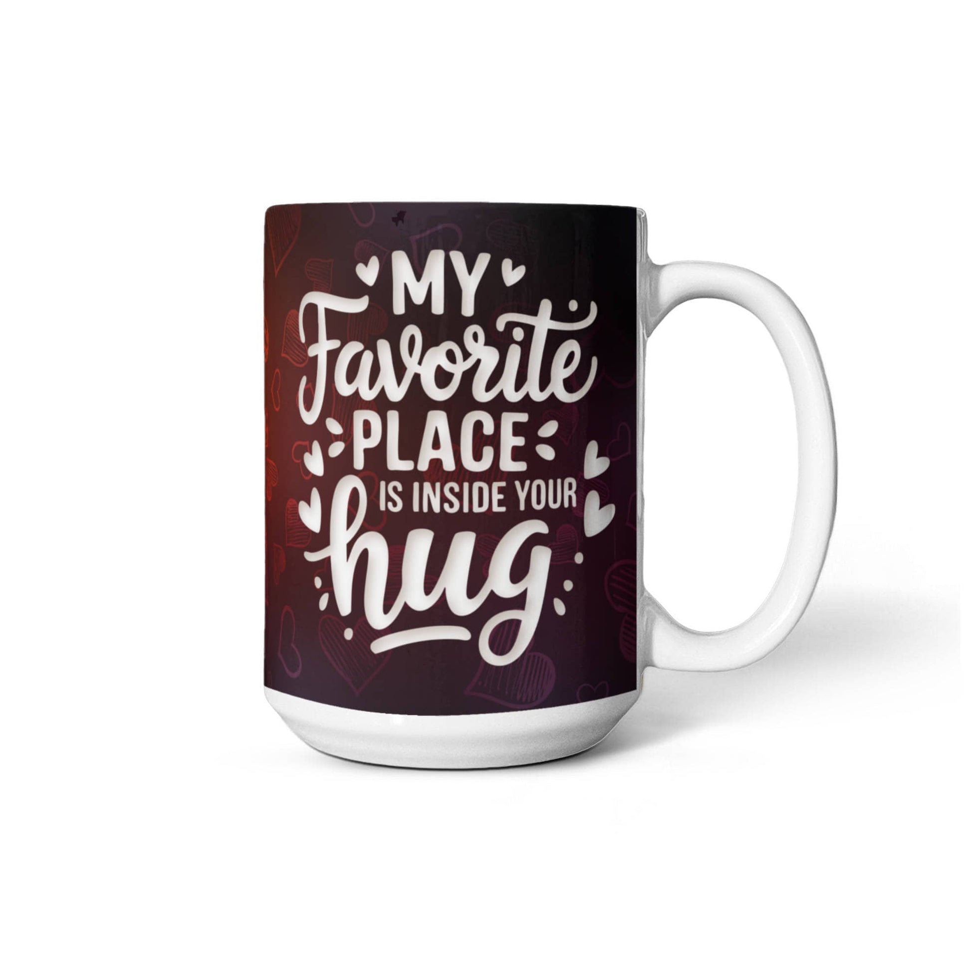 “My Favorite Place” Personalized Couple’s Mug  Drinkware Deeply Engraved