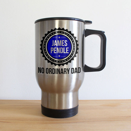 No Ordinary Dad Personalized Travel Mug  Travel Mugs Deeply Engraved