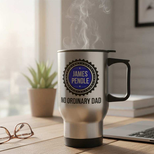 No Ordinary Dad Personalized Travel Mug  Travel Mugs Deeply Engraved