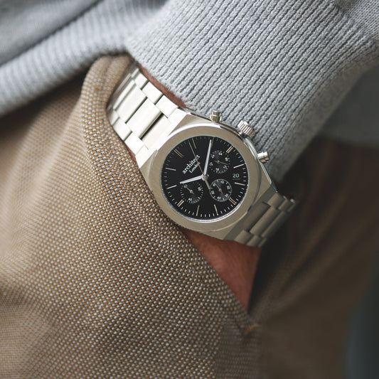Orbix Black - Men's Personalized Watch  Men's Watches Deeply Engraved