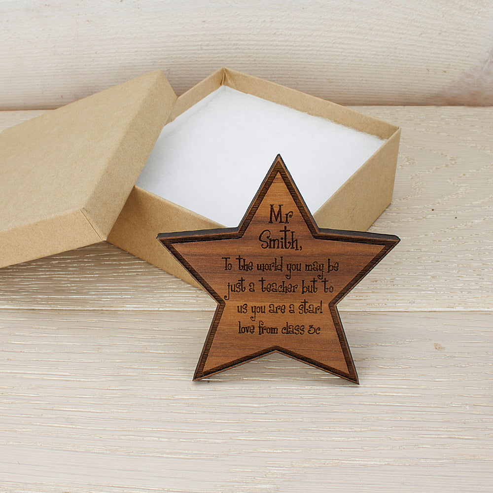 Personalised Star Teacher Fridge Magnet - Lovesakes