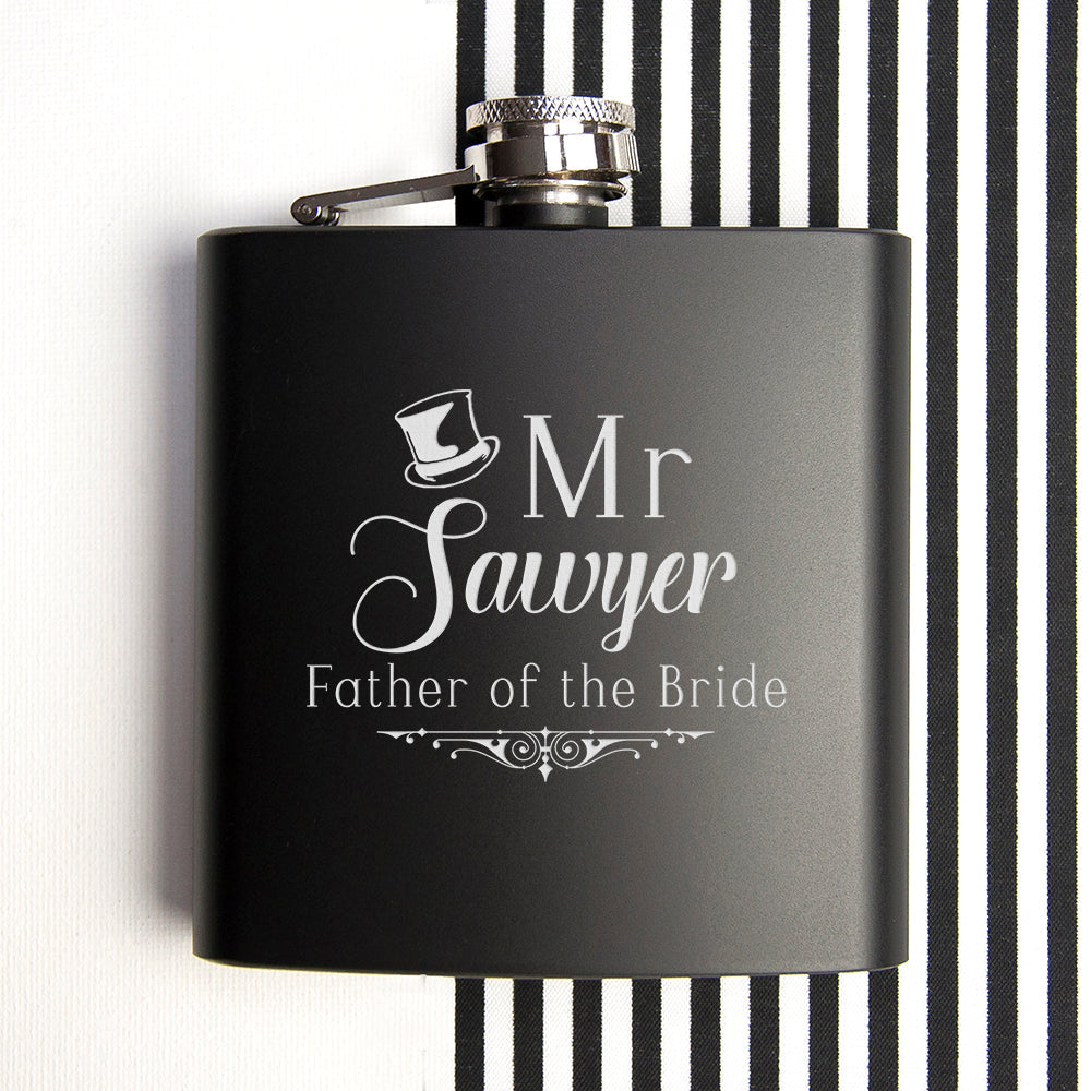 Personalized Father Of The Bride Hip Flask - Lovesakes