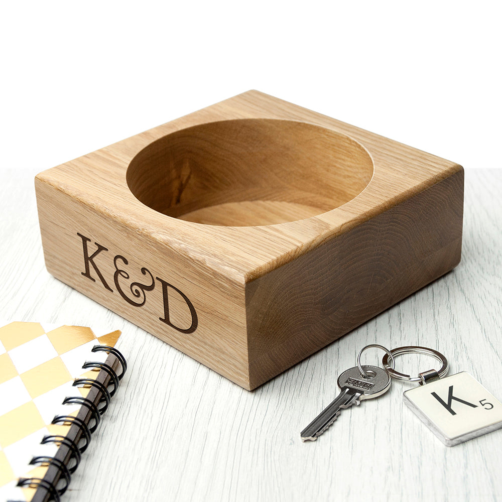 Personalized Solid Oak Stash Tray - Lovesakes