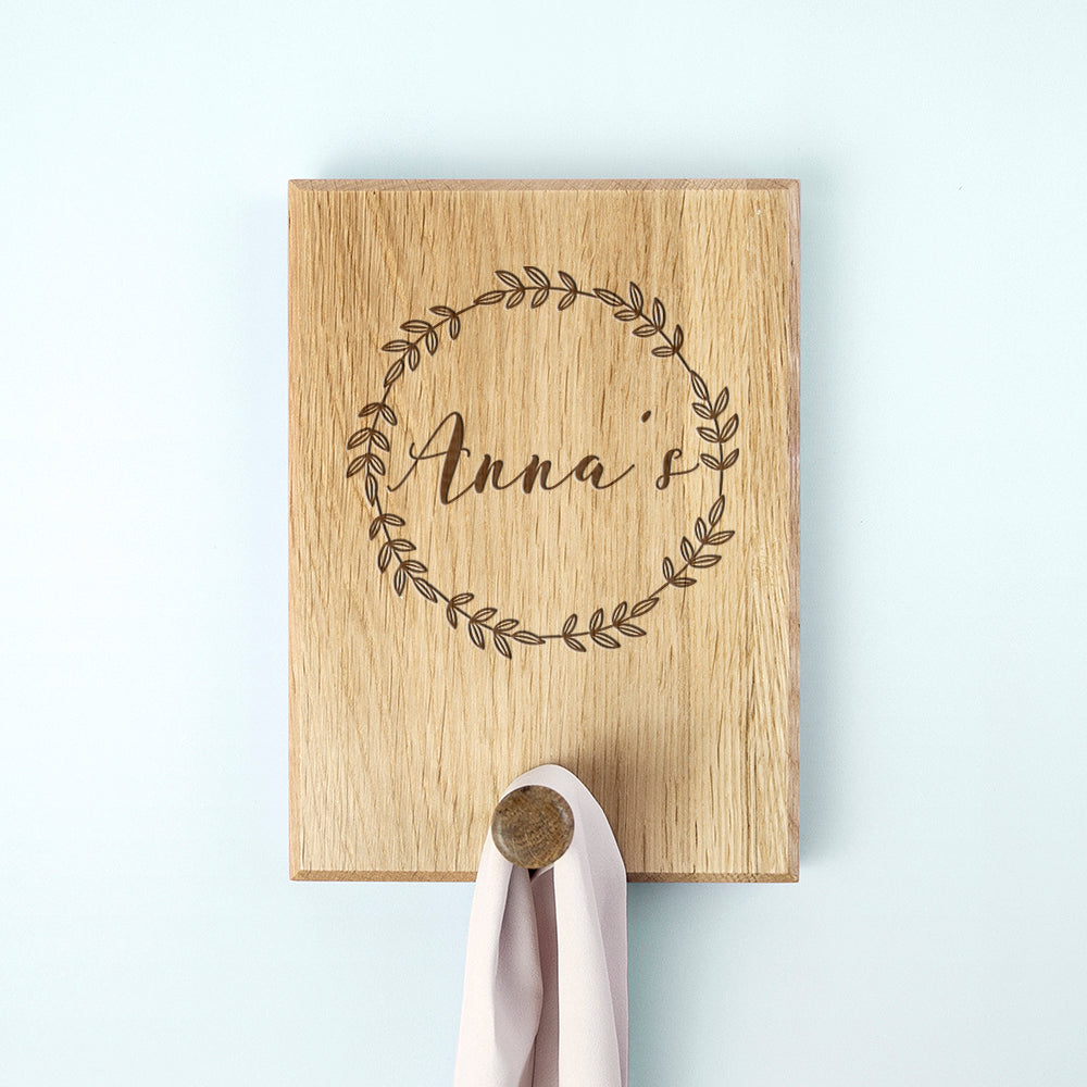 Personalised Wreath Peg Hook - Lovesakes