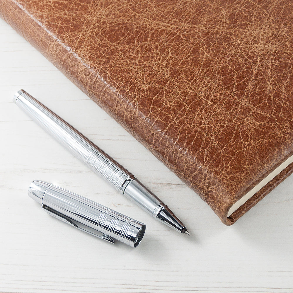 Personalized Natural Tan Leather Notebook - Lovesakes