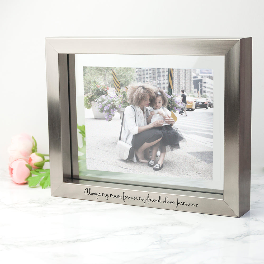 Personalised Metallic Grey Photo Frame - Lovesakes