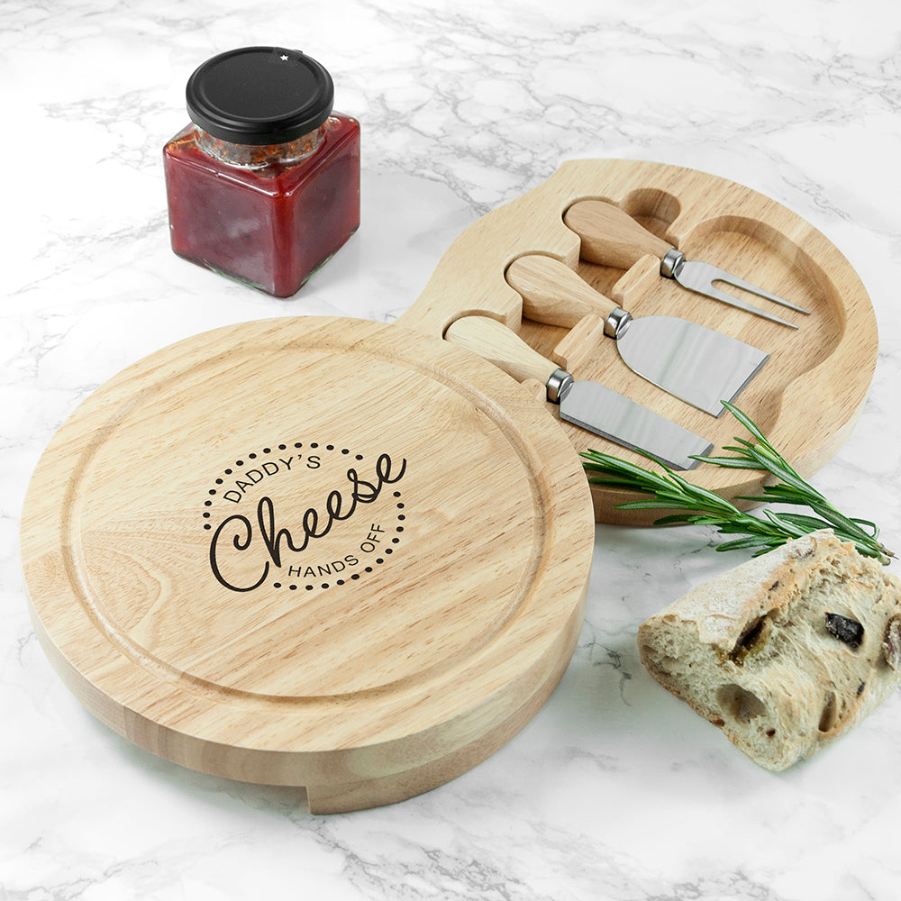 Personalized 'Hands Off' Cheese Board Set - Lovesakes