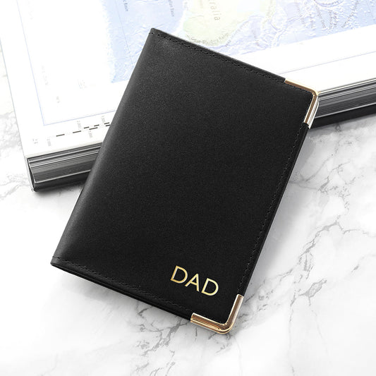 Personalised Luxury Leather Passport Cover - treat-republic